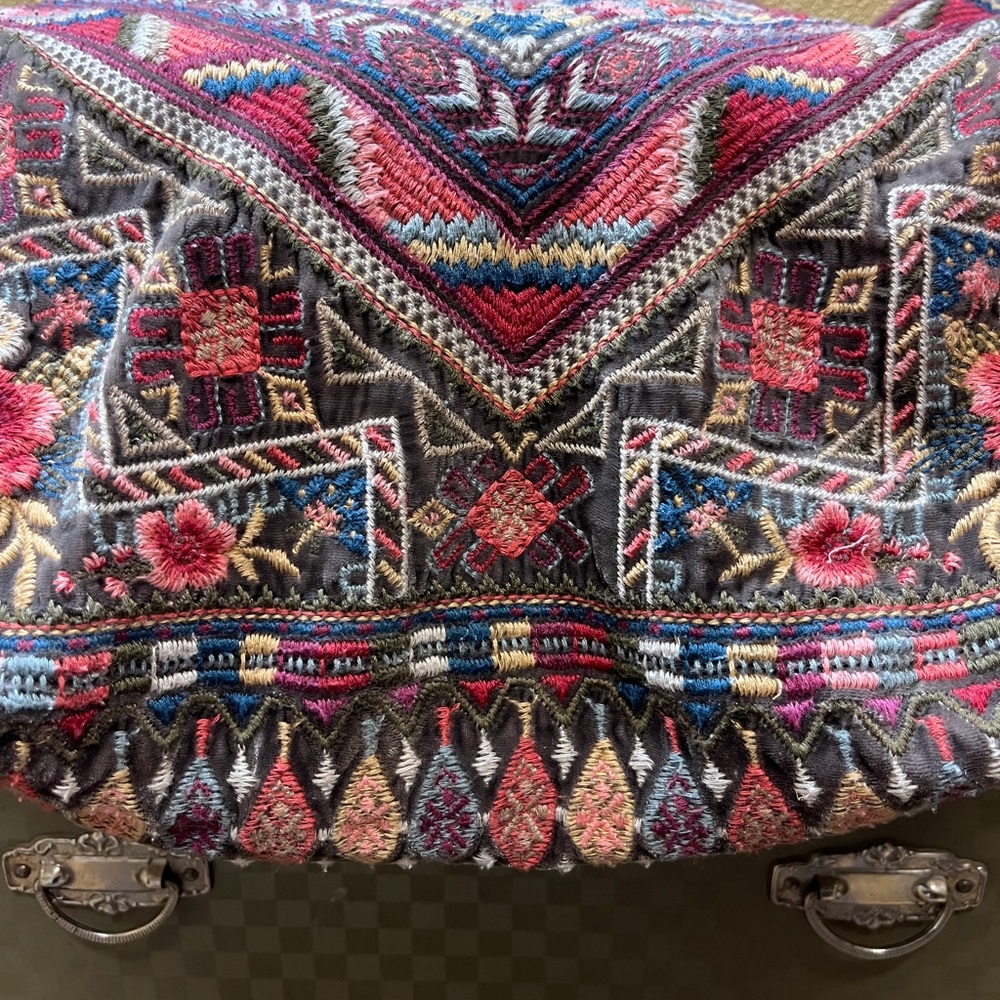 Beautifully embroidered Johnny Was bag.